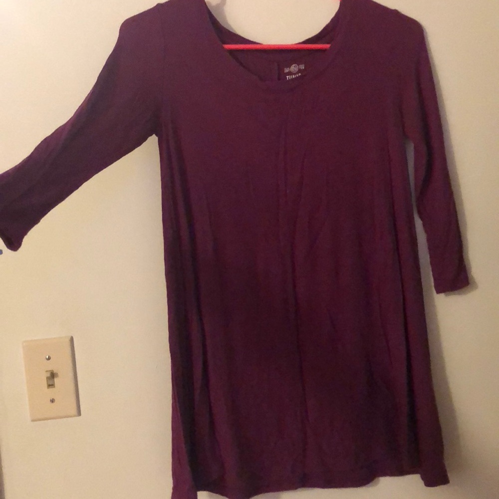 “So” brand purple tunic shirt